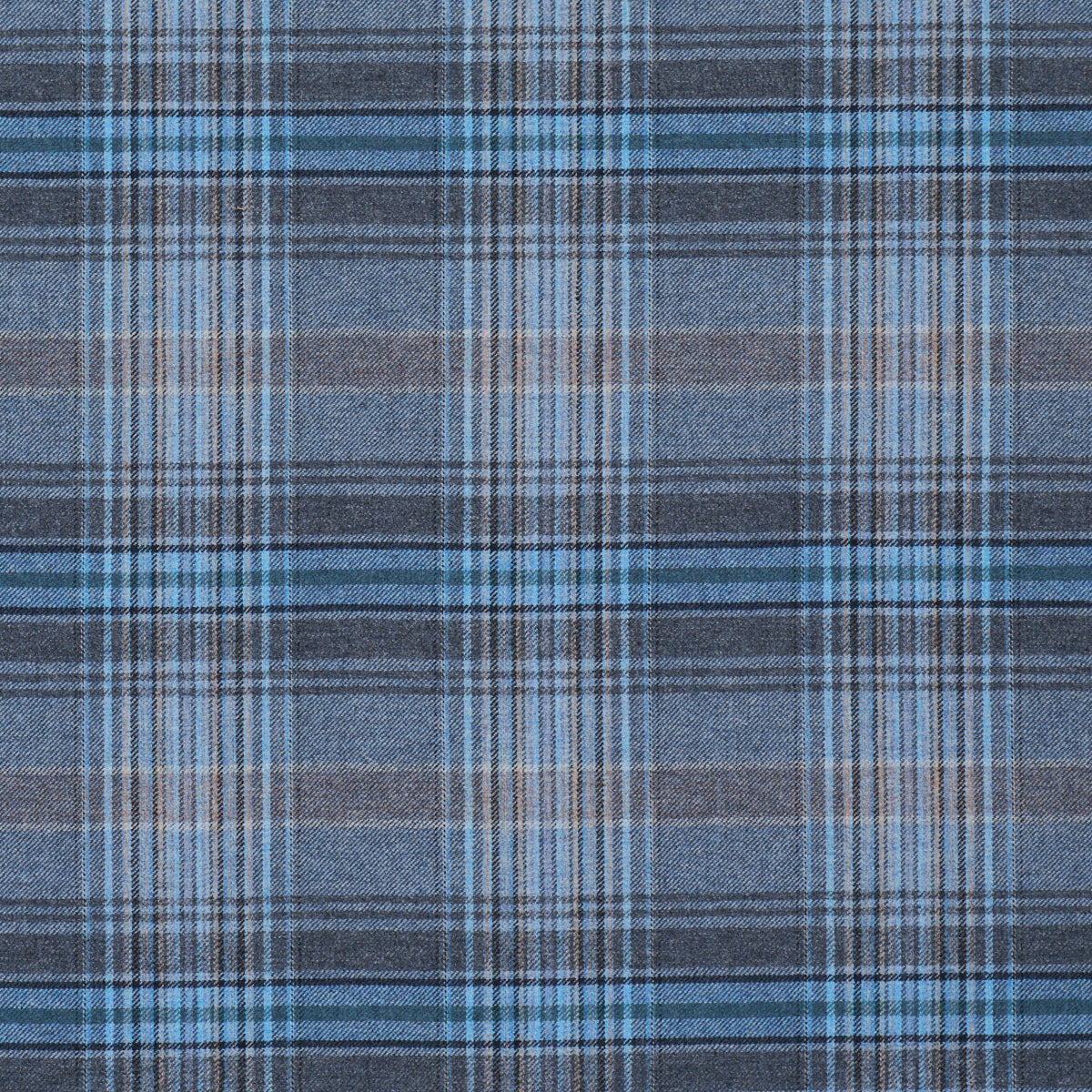 Campbell Plaid fabric in indigo color - pattern number 86582 - by Schumacher in the A Country Life collection
