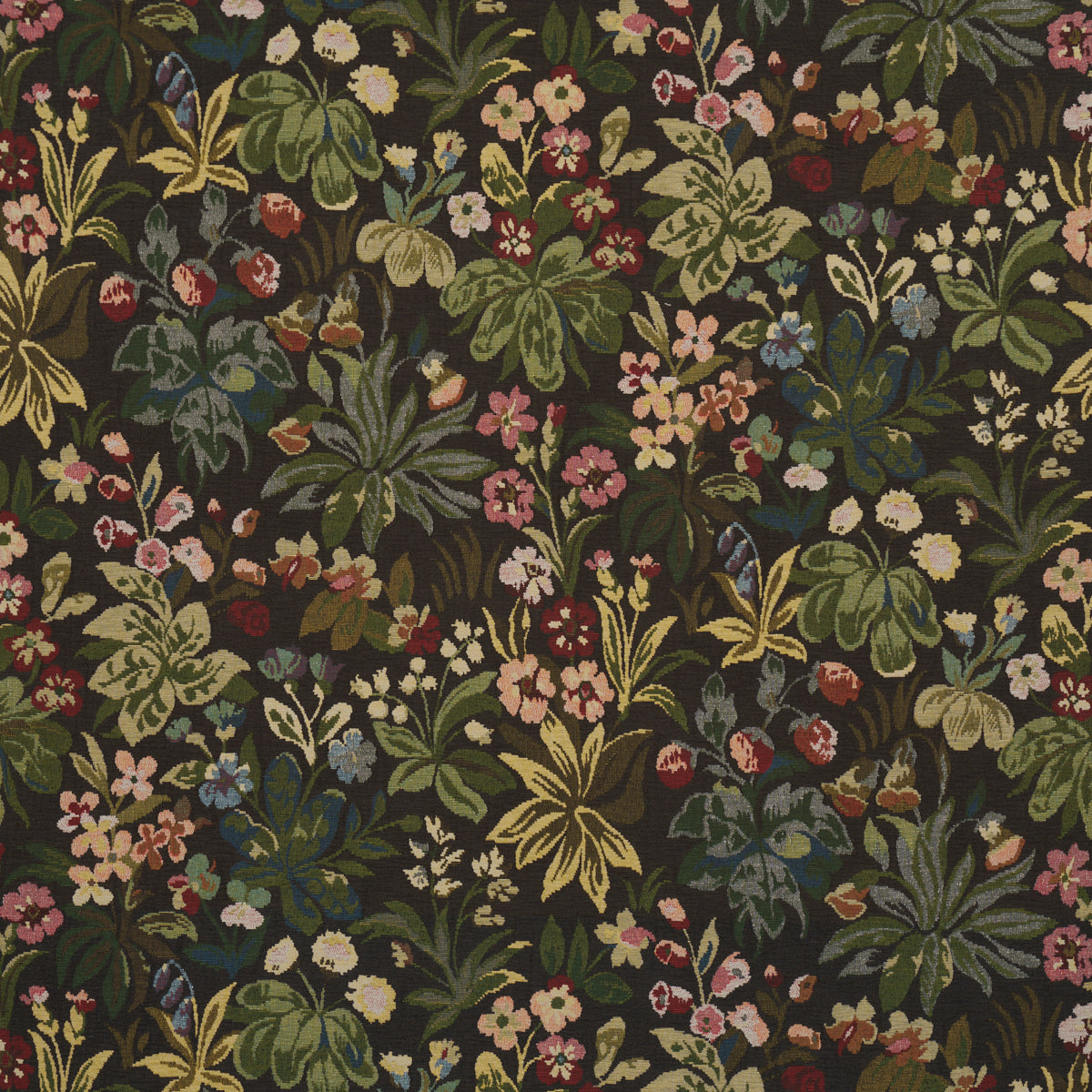 Flower Garden Tapestry fabric in multi color - pattern number 86600 - by Schumacher in the A Country Life collection