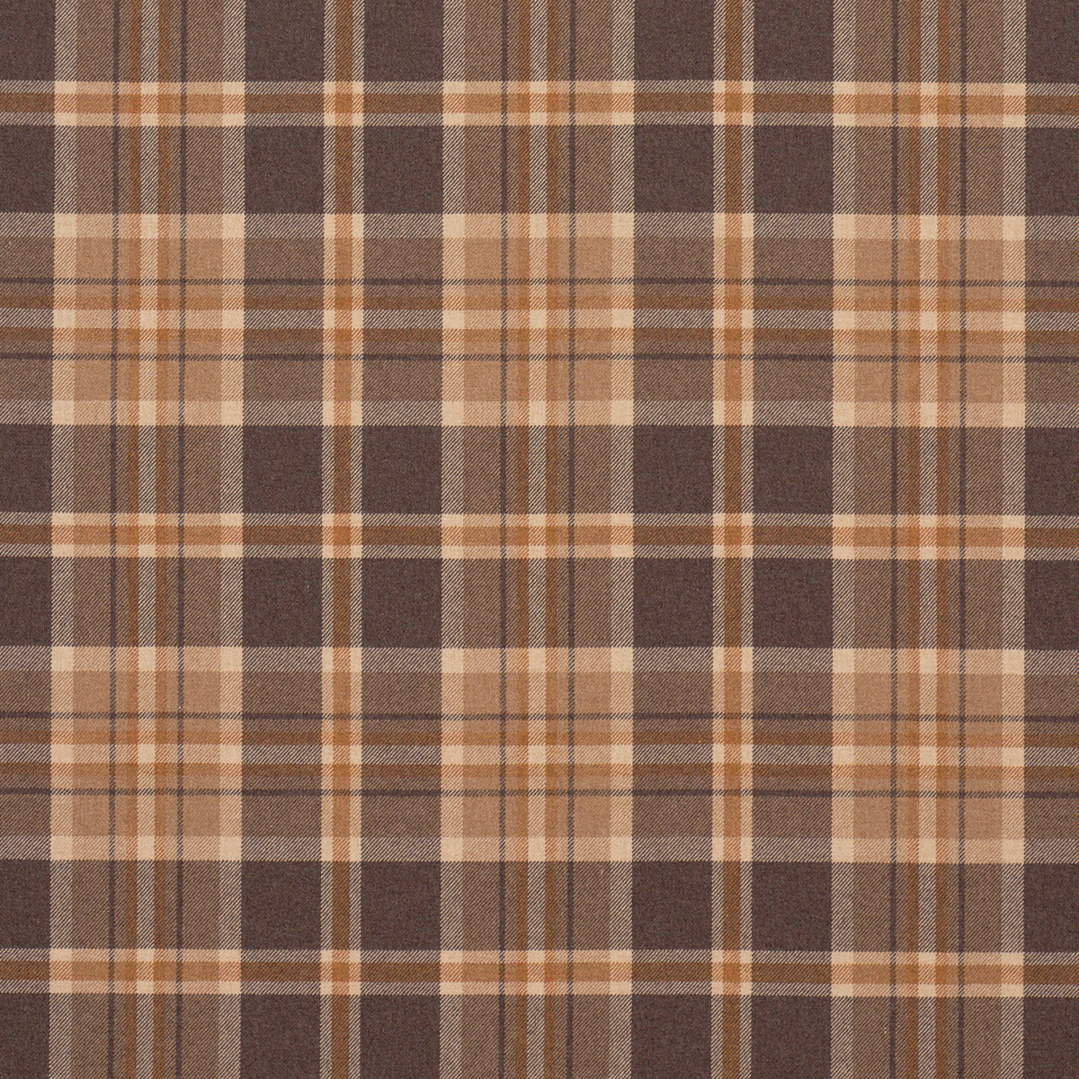 Harris Merino Plaid fabric in spice color - pattern number 86611 - by Schumacher in the A Country Life collection