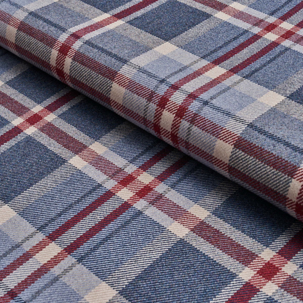 Harris Merino Plaid fabric in americana color - pattern number 86612 - by Schumacher in the A Country Life collection