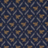 Lolaire fabric in navy color - pattern number 86621 - by Schumacher in the A Country Life collection