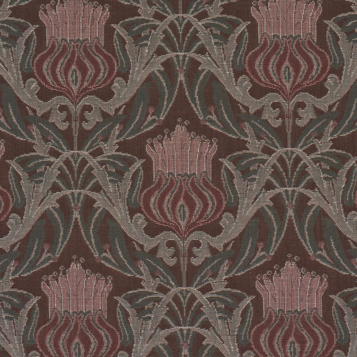 Rowallan Trellis fabric in chocolate color - pattern number 86630 - by Schumacher in the A Country Life collection