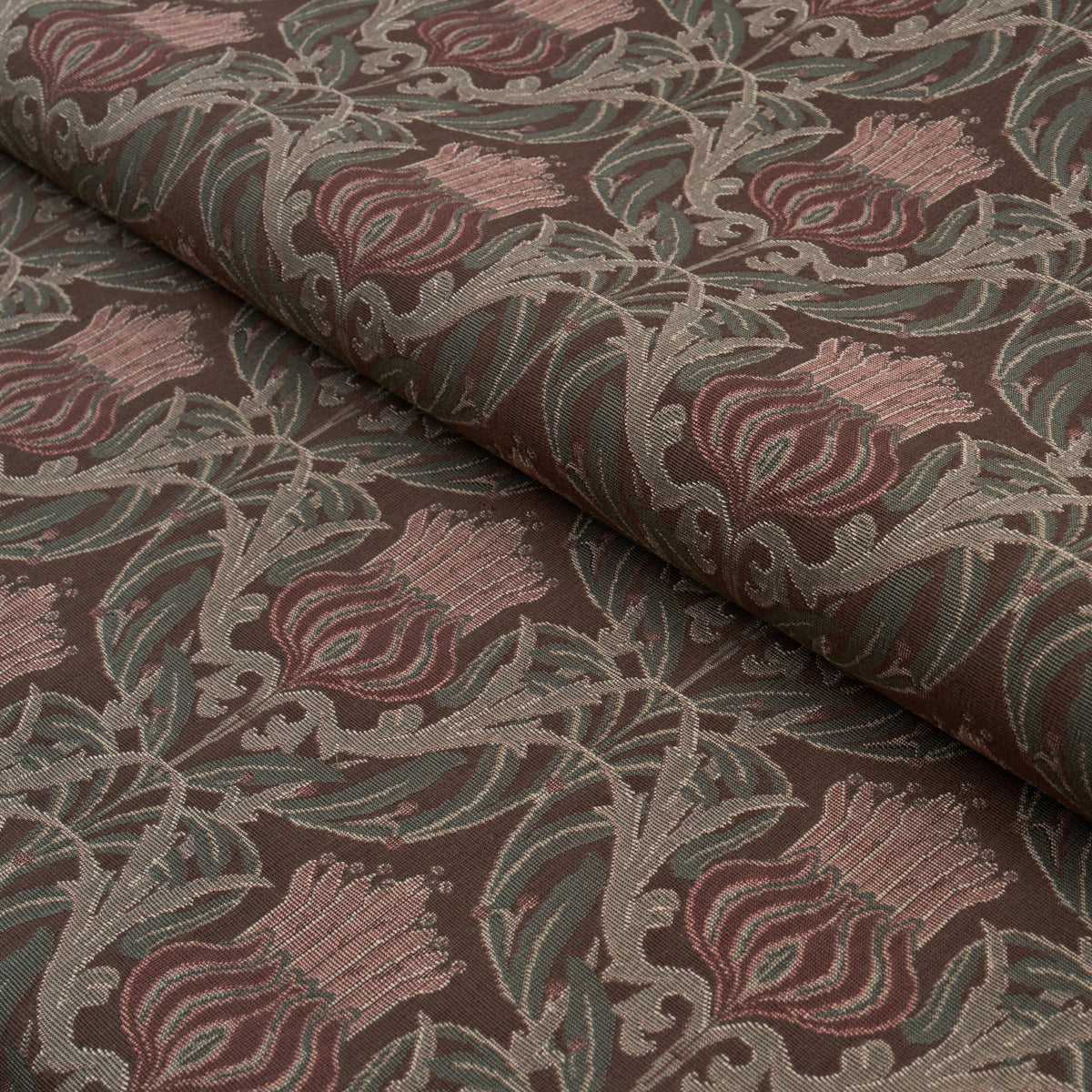 Rowallan Trellis fabric in chocolate color - pattern number 86630 - by Schumacher in the A Country Life collection