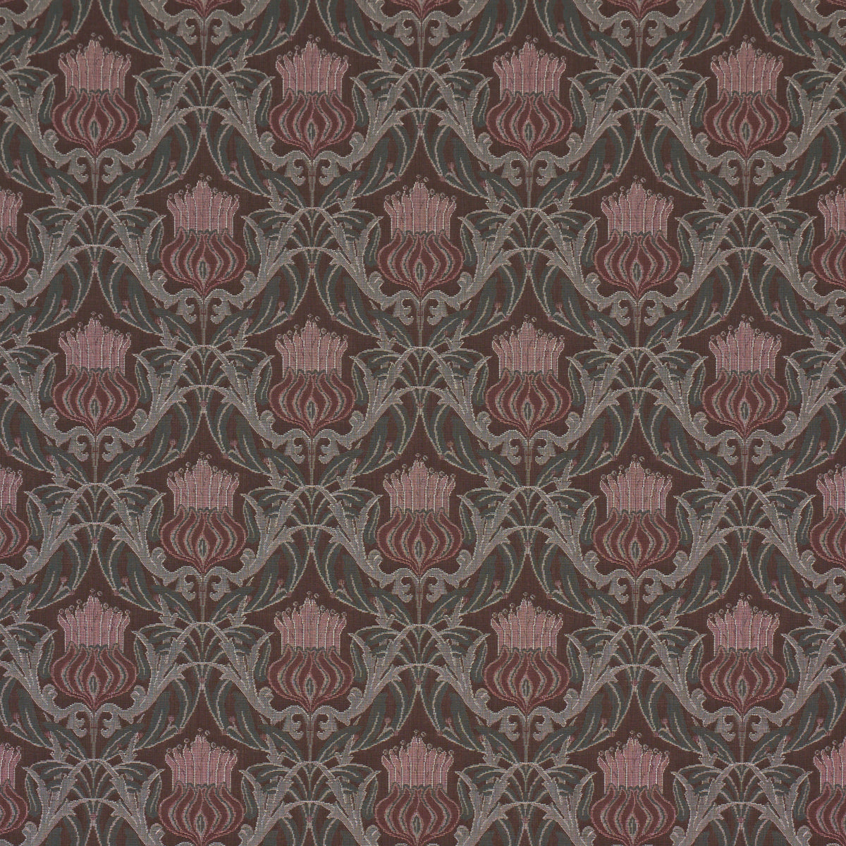 Rowallan Trellis fabric in chocolate color - pattern number 86630 - by Schumacher in the A Country Life collection