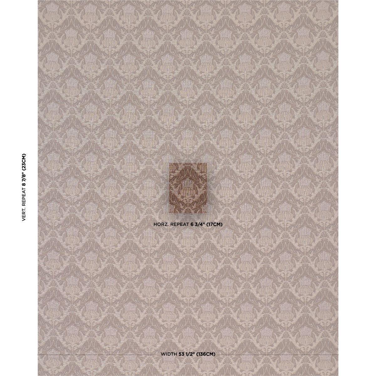 Rowallan Trellis fabric in bronze color - pattern number 86632 - by Schumacher in the A Country Life collection
