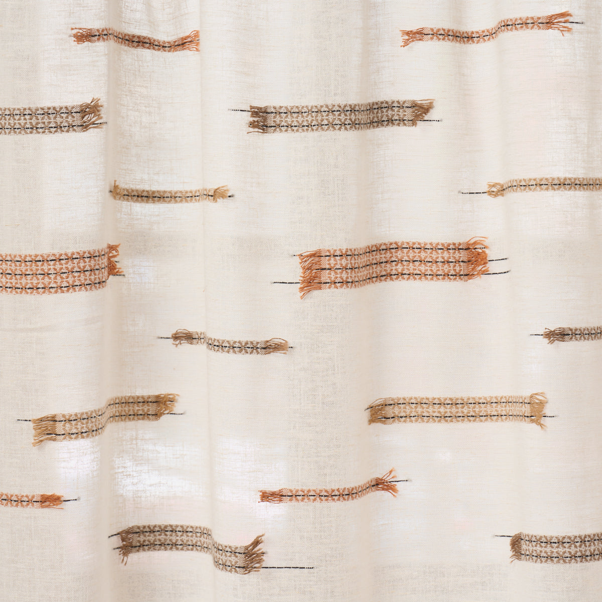 Elysia Sheer fabric in neutral color - pattern number 86670 - by Schumacher in the World View collection