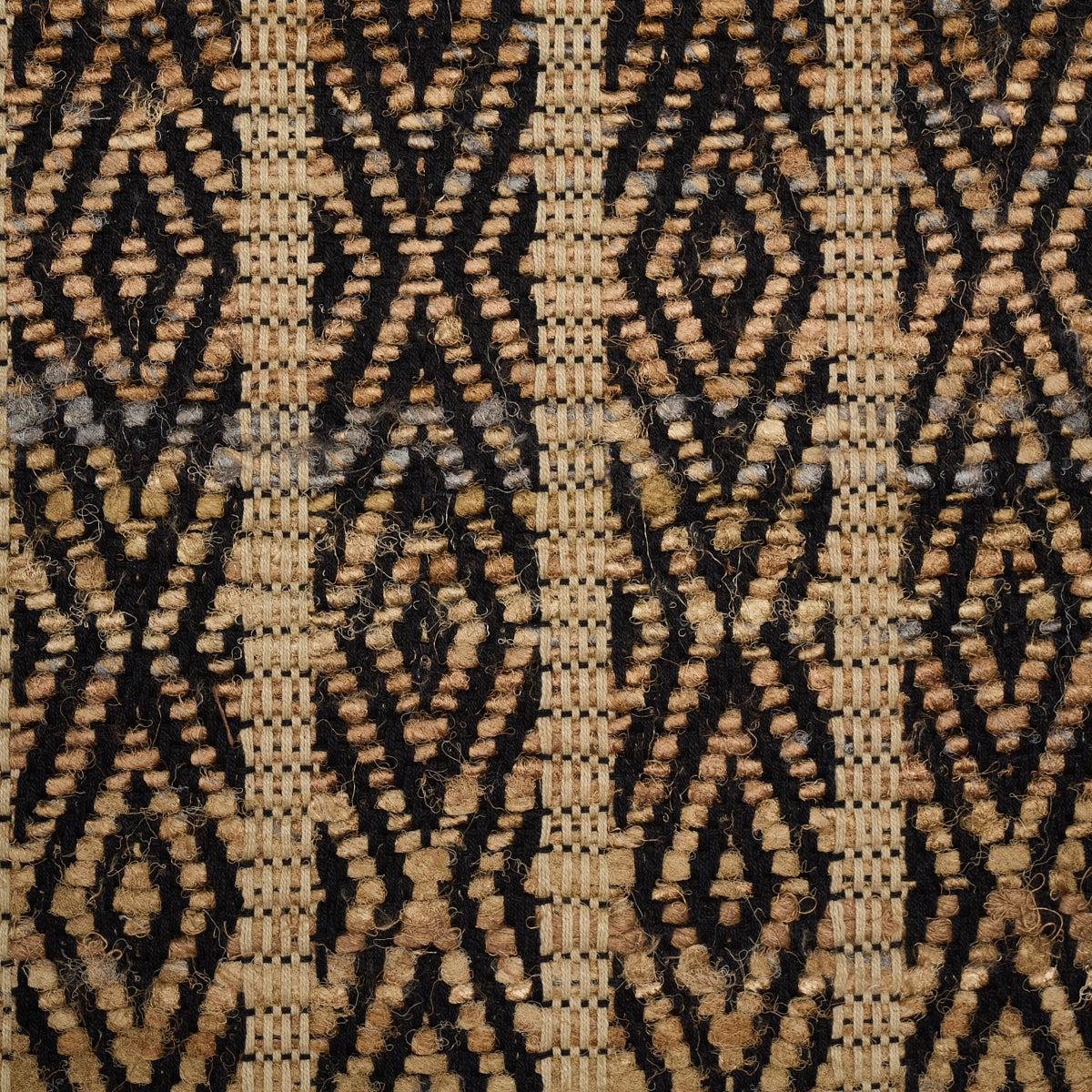 Kyara Handwoven fabric in brown &amp; black color - pattern number 86680 - by Schumacher in the World View collection