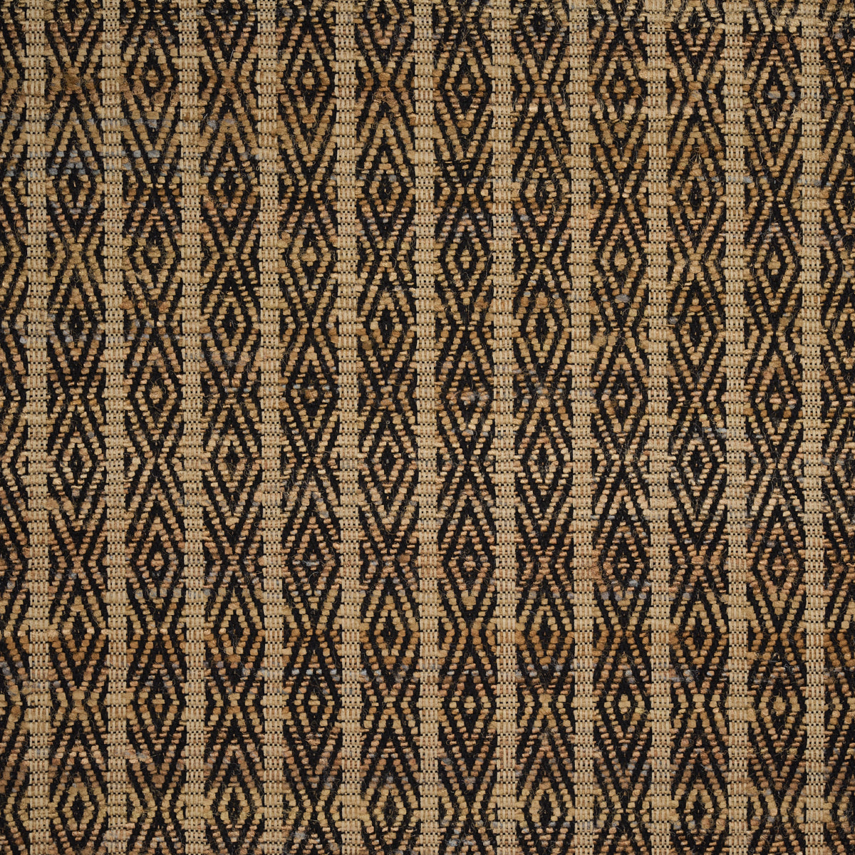 Kyara Handwoven fabric in brown &amp; black color - pattern number 86680 - by Schumacher in the World View collection