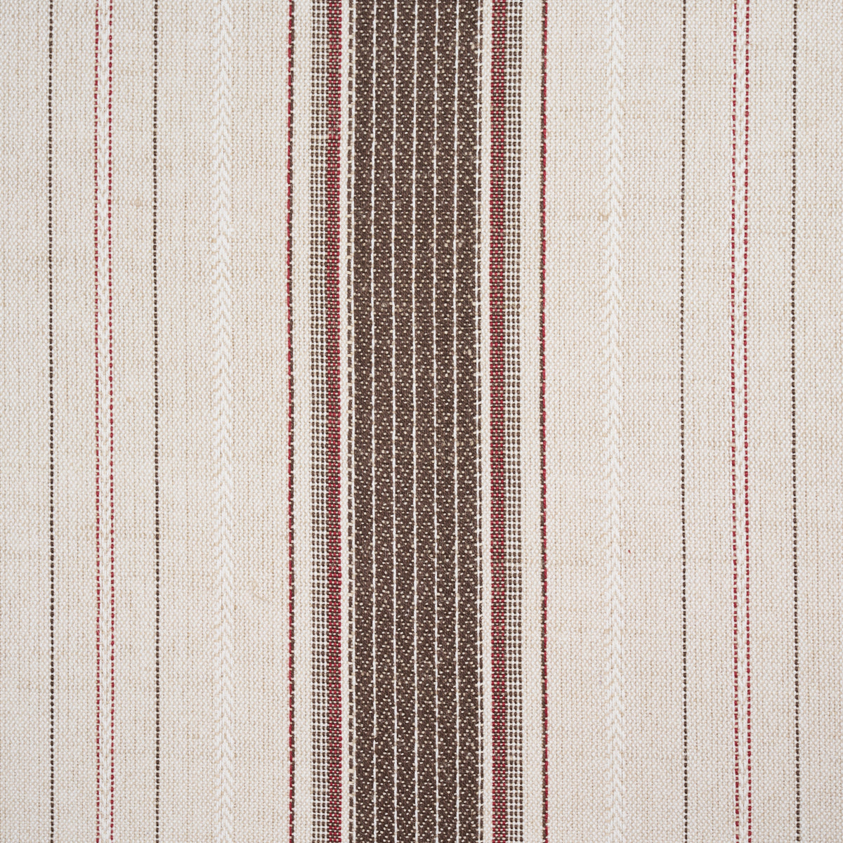 Idris Stripe fabric in brown color - pattern number 86712 - by Schumacher in the World View collection