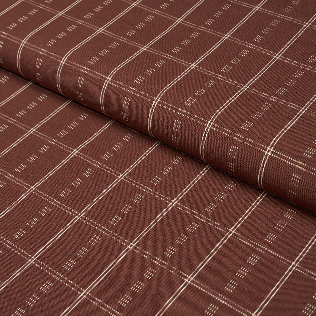 Ayan fabric in terracotta color - pattern number 86720 - by Schumacher in the World View collection