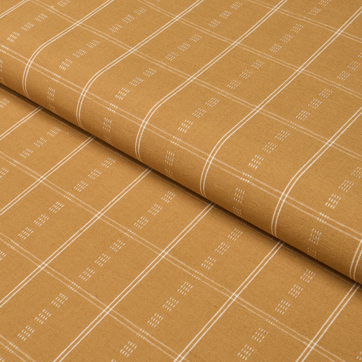 Ayan fabric in ochre color - pattern number 86721 - by Schumacher in the World View collection