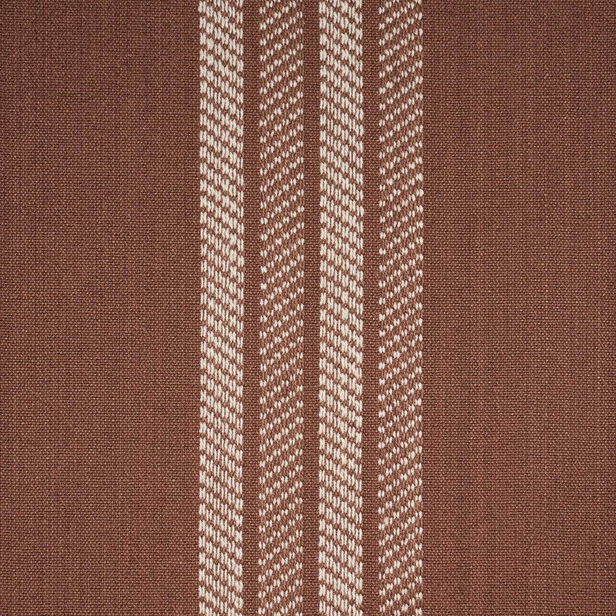 Nor Stripe fabric in terracotta color - pattern number 86741 - by Schumacher in the World View collection