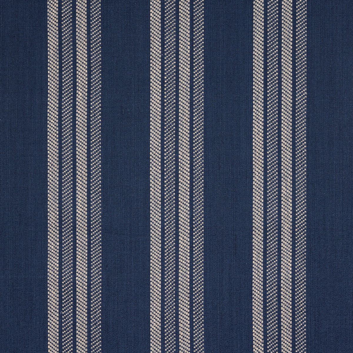 Nor Stripe fabric in indigo color - pattern number 86742 - by Schumacher in the World View collection
