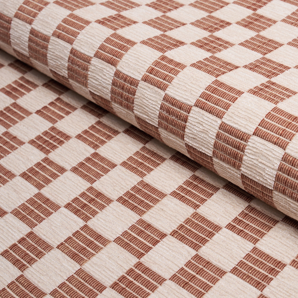 Elkhart Performance fabric in rust color - pattern number 86820 - by Schumacher in the Schumacher Utility: Wovens collection