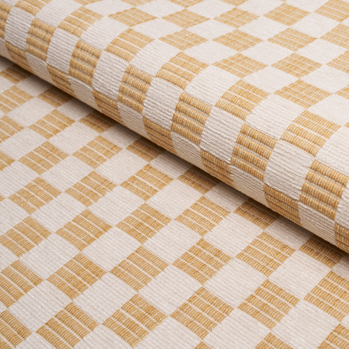 Elkhart Performance fabric in yellow color - pattern number 86821 - by Schumacher in the Schumacher Utility: Wovens collection