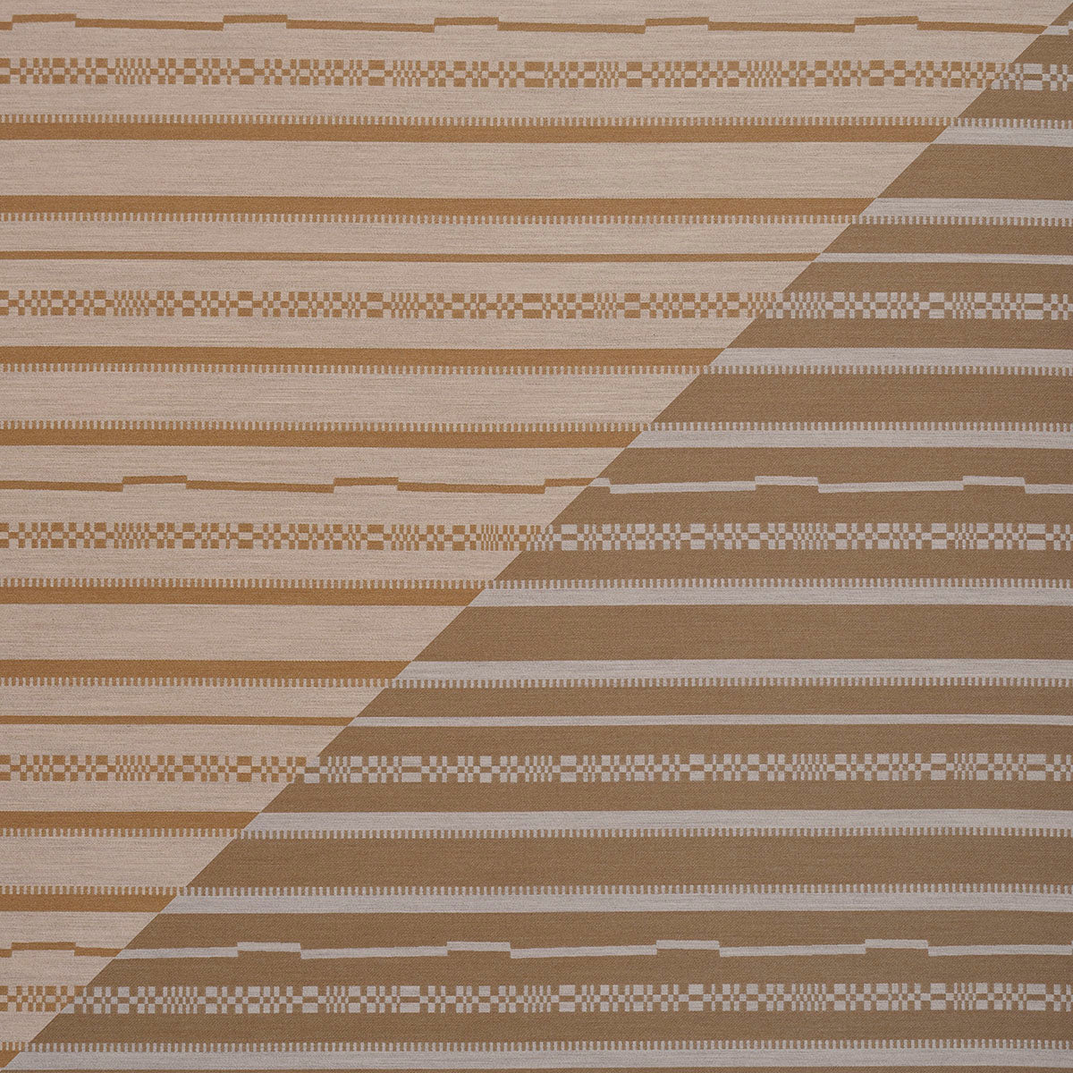 Skyline Stripes Reversible fabric in dune color - pattern number 86871 - by Schumacher in the Atelier Paris collection
