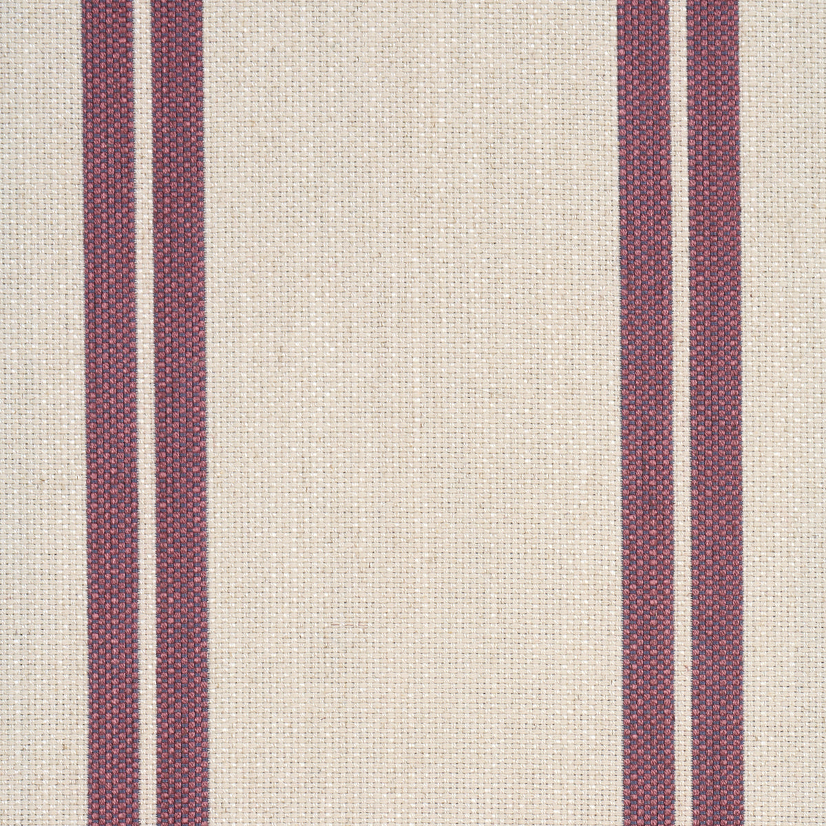 Double Face Stripes fabric in denim rosé color - pattern number 86882 - by Schumacher in the Atelier Paris collection