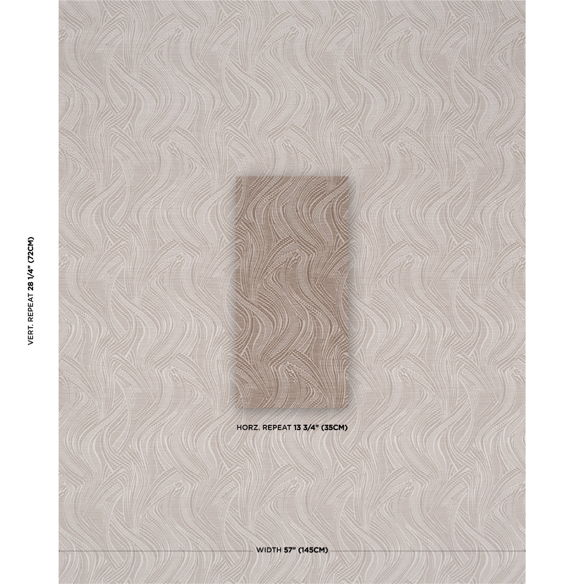 Quilted Waves Indoor/Outdoor fabric in metallic brown color - pattern number 86890 - by Schumacher in the Atelier Paris collection