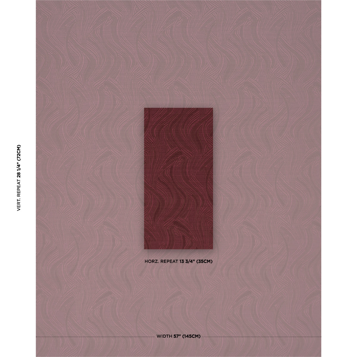 Quilted Waves Indoor/Outdoor fabric in merlot color - pattern number 86891 - by Schumacher in the Atelier Paris collection