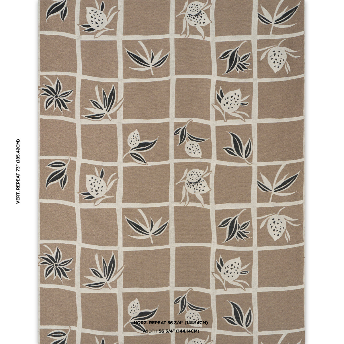 High Line fabric in metallic brown color - pattern number 86900 - by Schumacher in the Atelier Paris collection