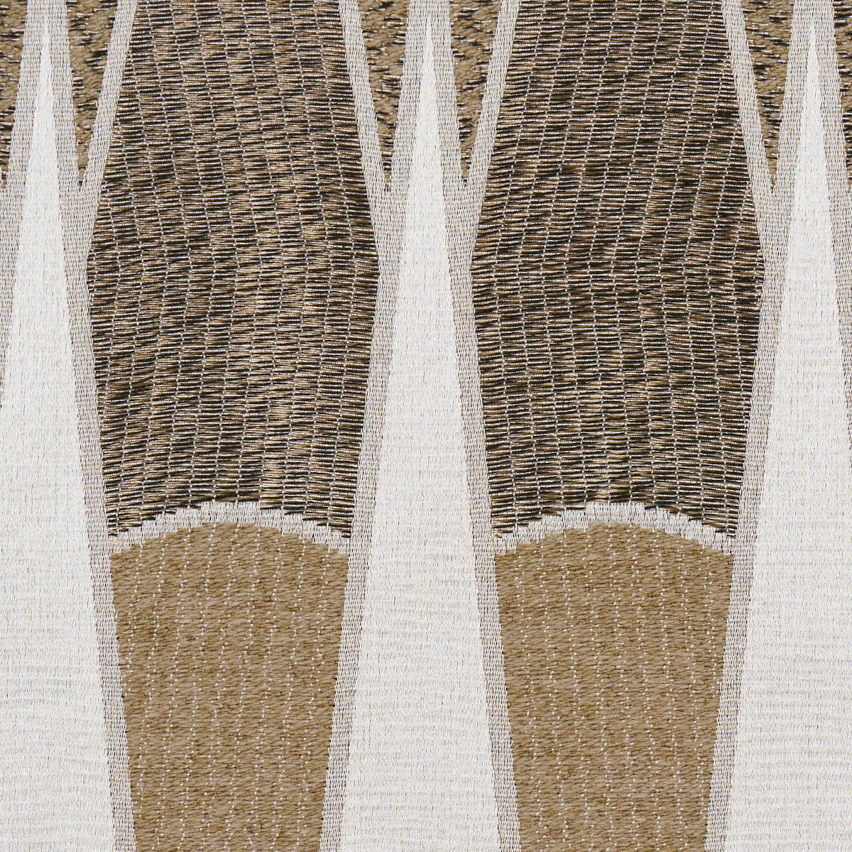 Nightfall Skyline fabric in metallic brown color - pattern number 86941 - by Schumacher in the Atelier Paris collection