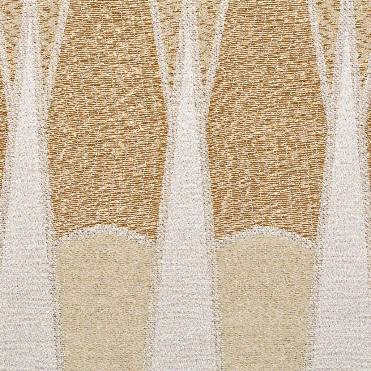 Nightfall Skyline fabric in antique gold color - pattern number 86942 - by Schumacher in the Atelier Paris collection