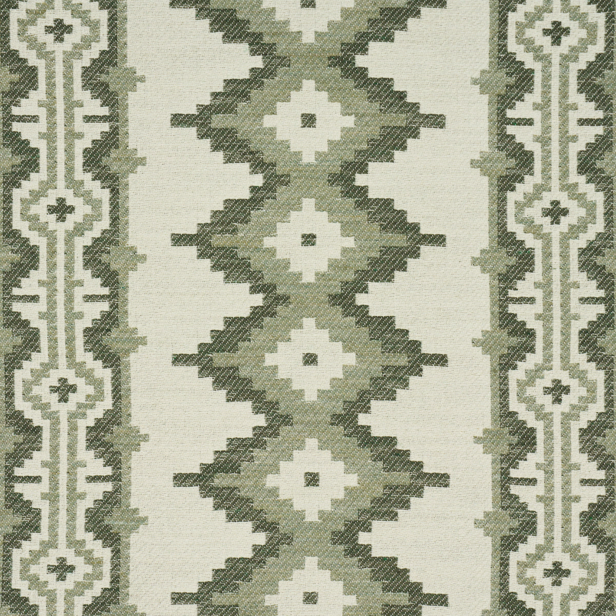 Pathway fabric in green color - pattern number 87000 - by Schumacher in the Kevin Aspaas collection