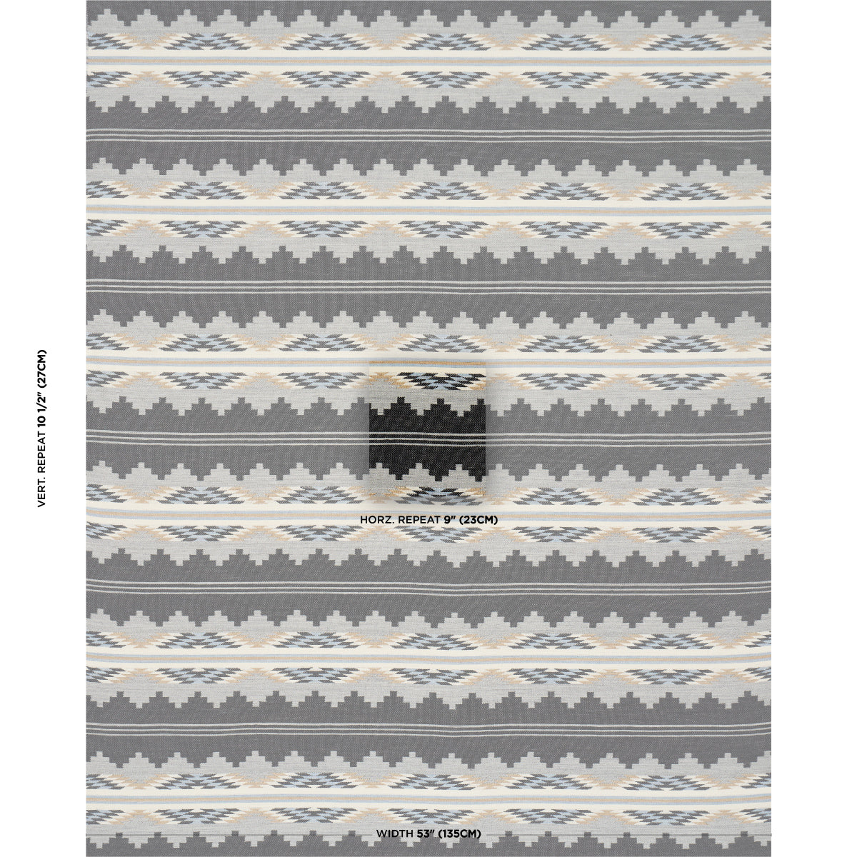 Monsoon fabric in navy color - pattern number 87020 - by Schumacher in the Kevin Aspaas collection