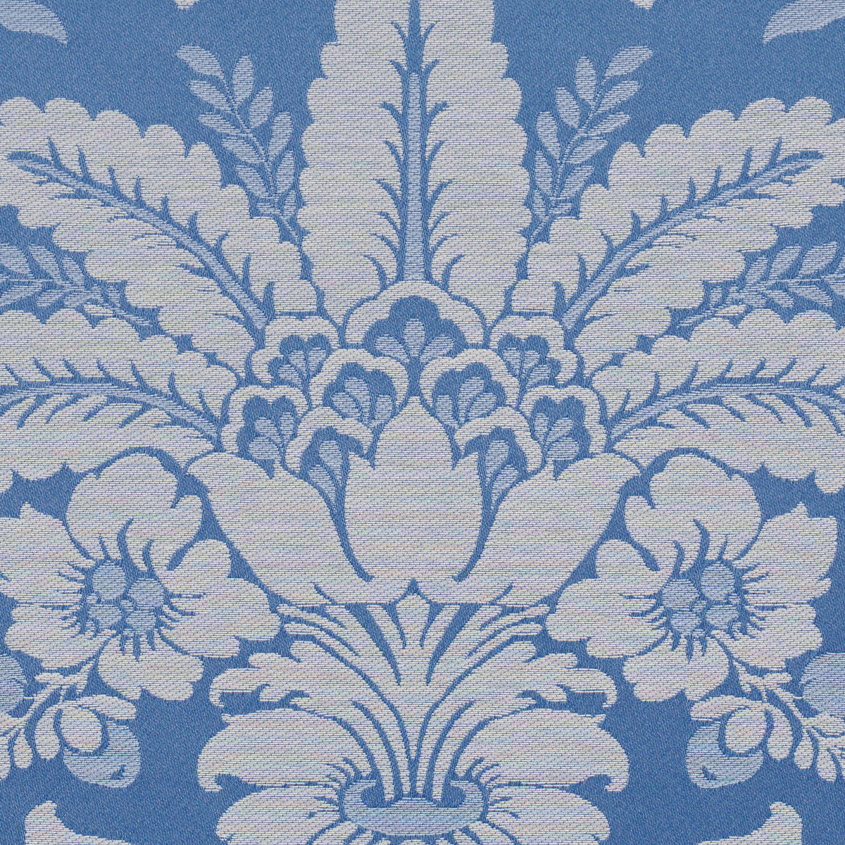 Kennedy Damask fabric in cobalt color - pattern number 87093 - by Schumacher in the Mark D. Sikes collection