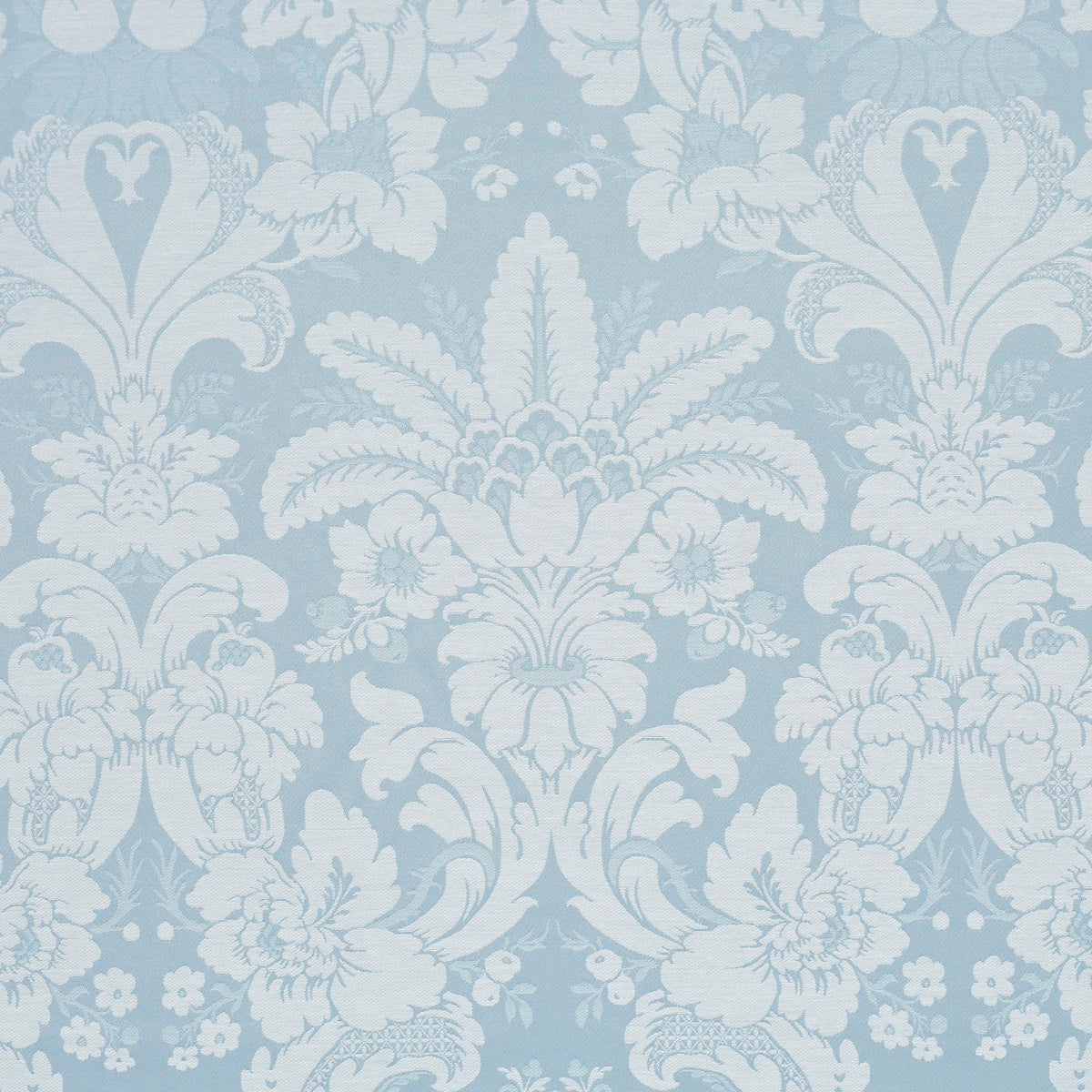 Kennedy Damask fabric in robin&