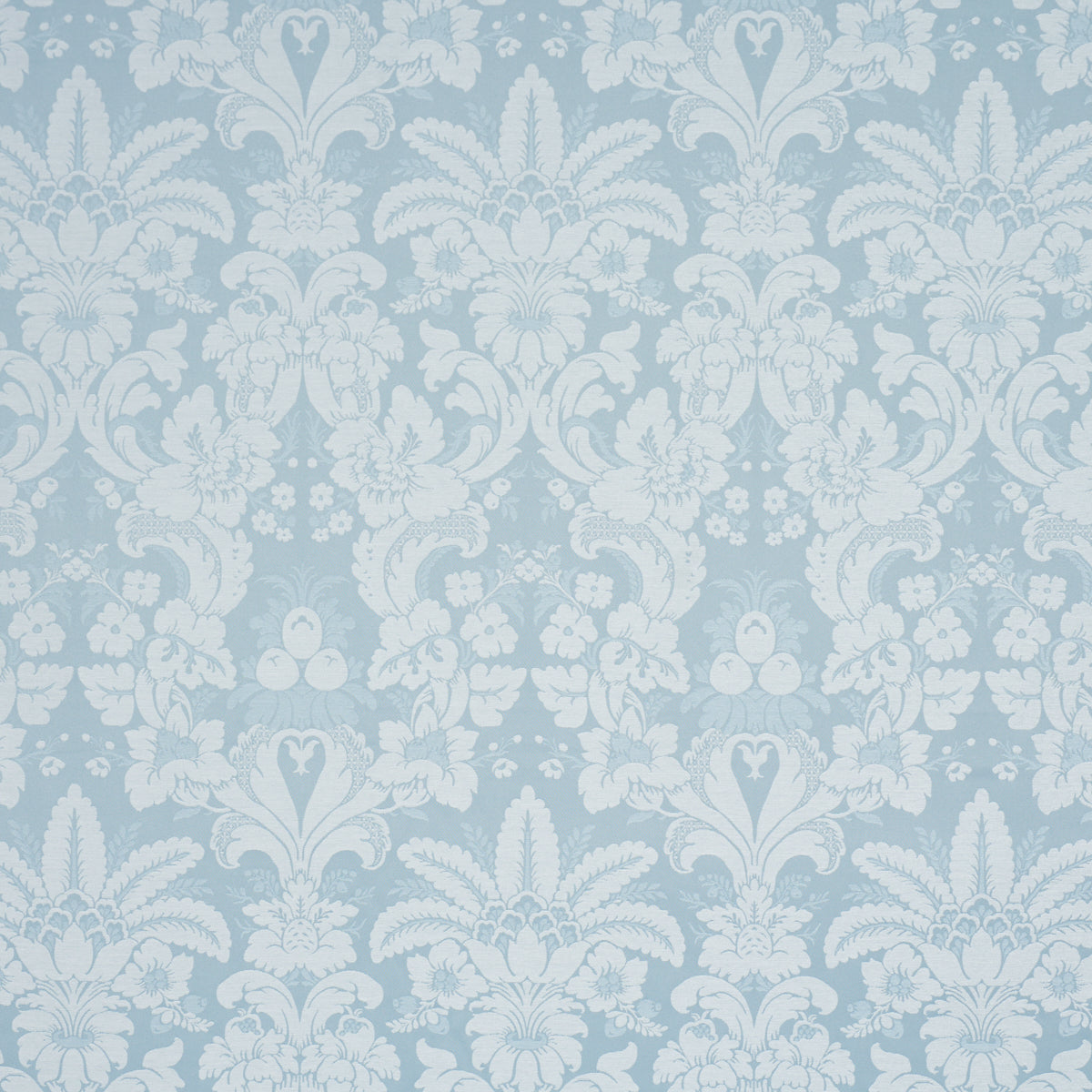 Kennedy Damask fabric in robin&