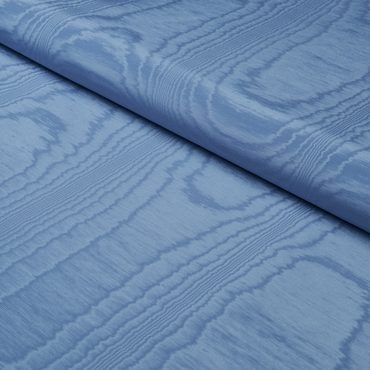 Washington Moiré fabric in cobalt color - pattern number 87102 - by Schumacher in the Mark D. Sikes collection