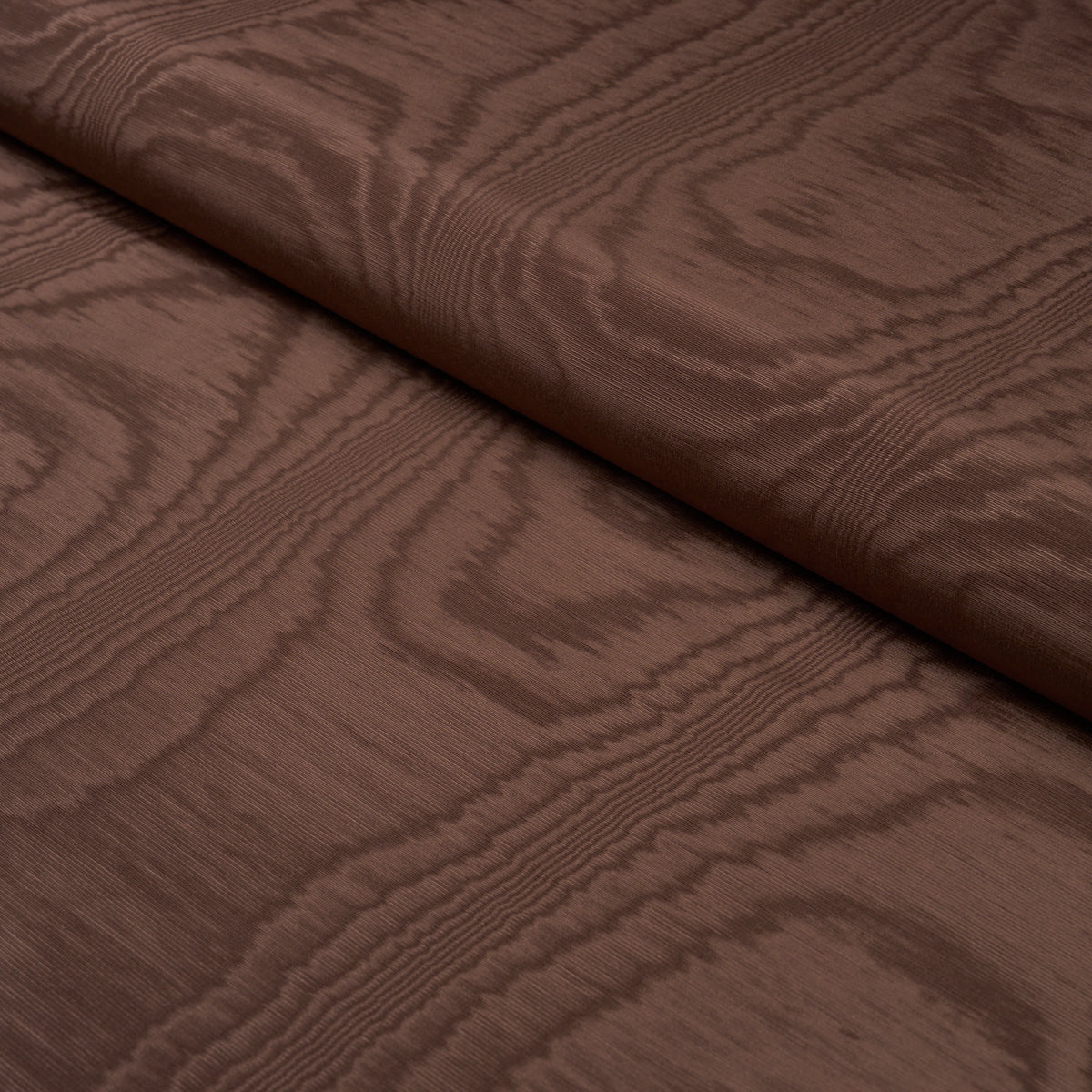 Washington Moiré fabric in brown color - pattern number 87106 - by Schumacher in the Mark D. Sikes collection