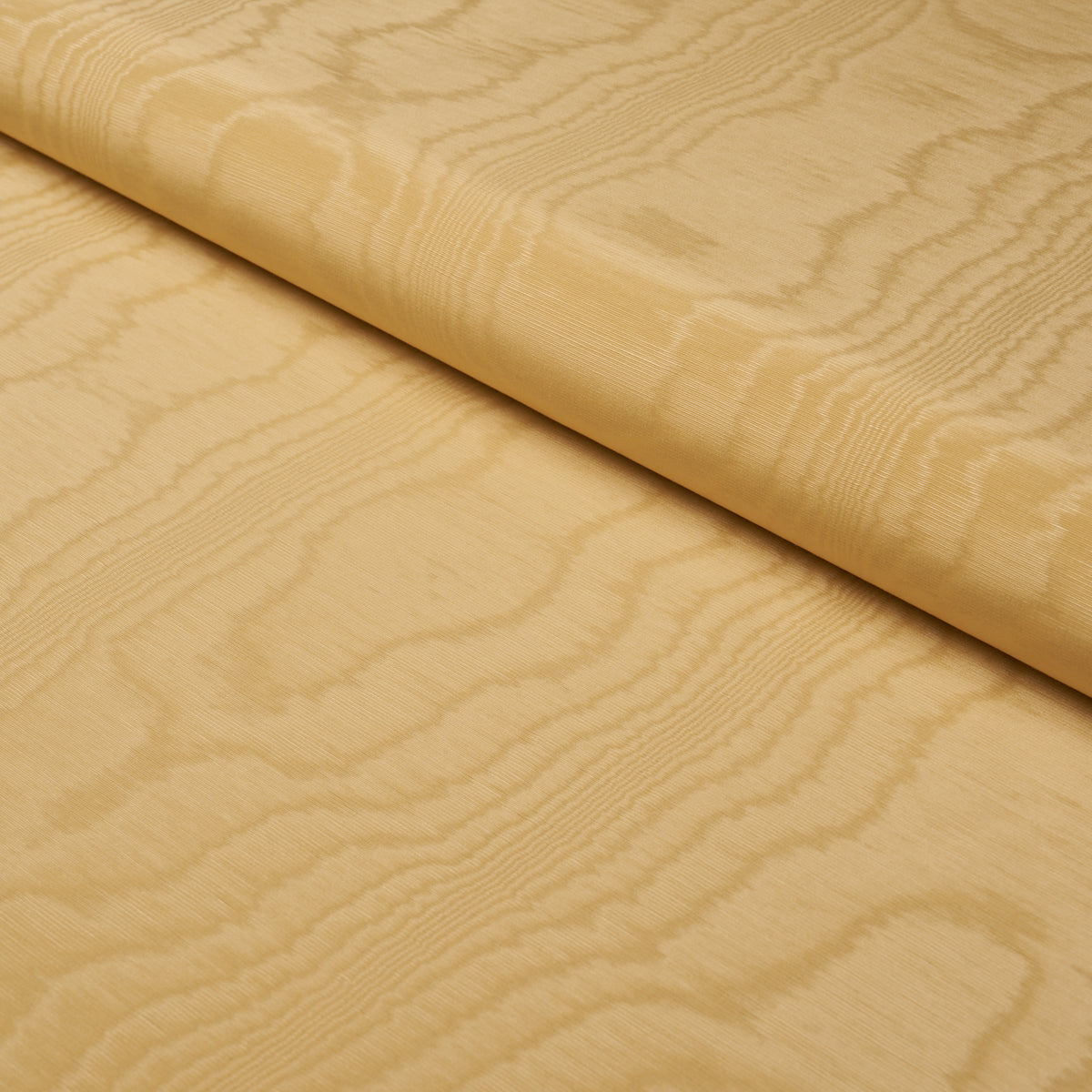 Washington Moiré fabric in yellow color - pattern number 87107 - by Schumacher in the Mark D. Sikes collection