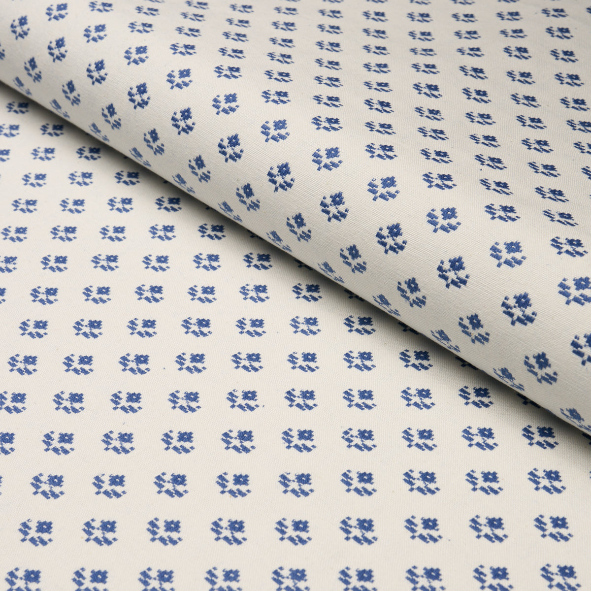 Robyn fabric in Indigo color - pattern number 87110 - by Schumacher in the Woven Essentials collection