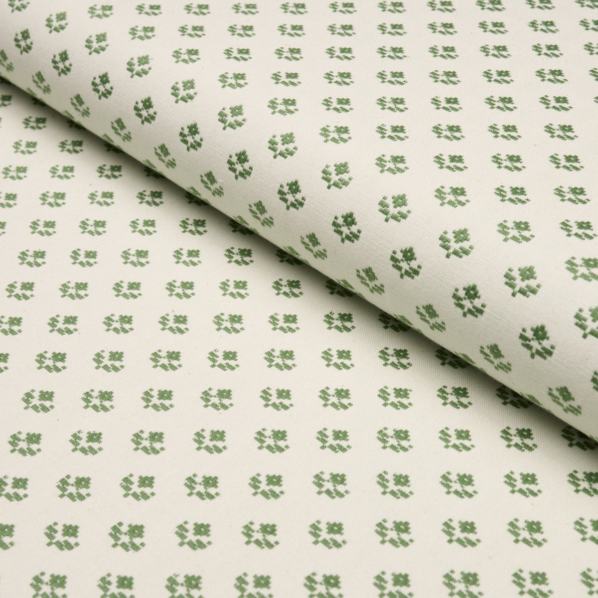 Robyn fabric in Green color - pattern number 87111 - by Schumacher in the Woven Essentials collection