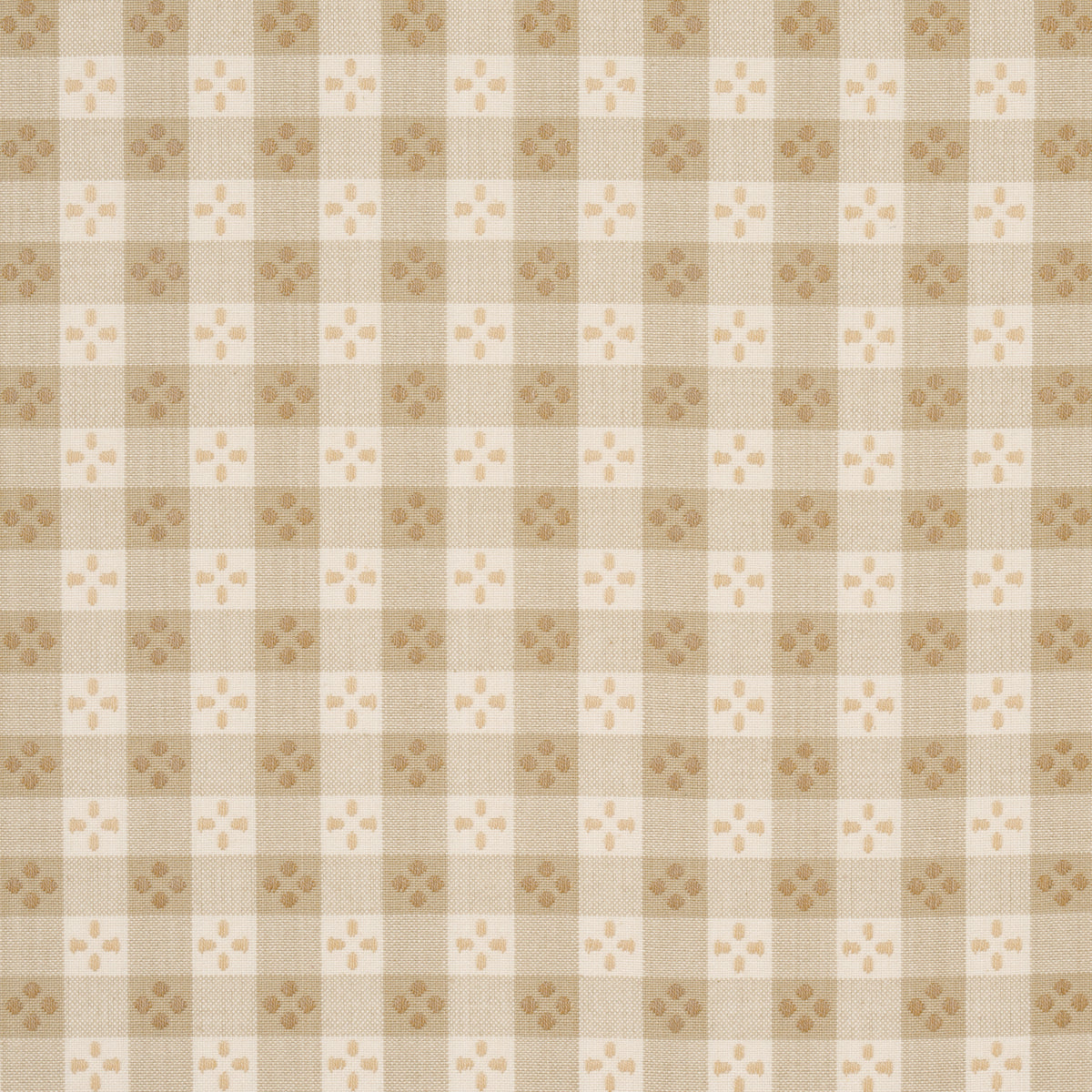 Kit Plaid fabric in Neutral color - pattern number 87130 - by Schumacher in the Woven Essentials collection