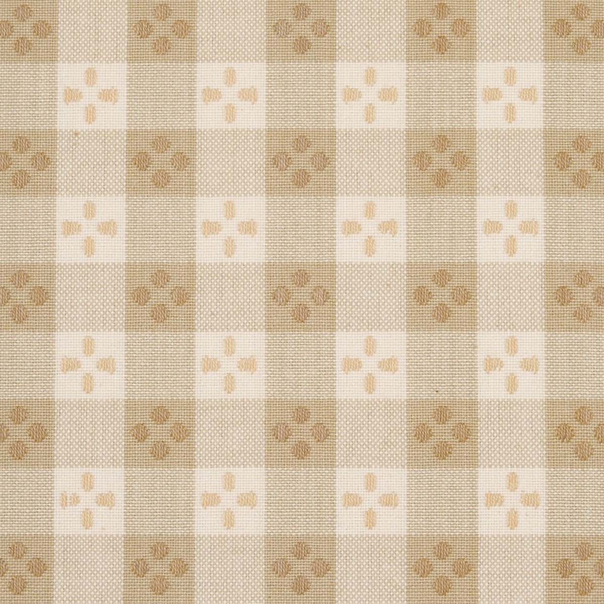 Kit Plaid fabric in Neutral color - pattern number 87130 - by Schumacher in the Woven Essentials collection