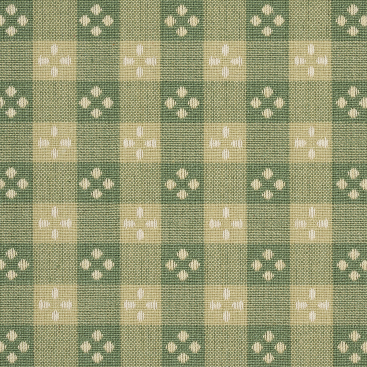 Kit Plaid fabric in Green color - pattern number 87131 - by Schumacher in the Woven Essentials collection