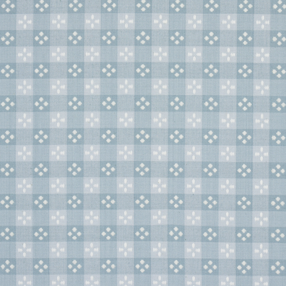 Kit Plaid fabric in Sky color - pattern number 87132 - by Schumacher in the Woven Essentials collection