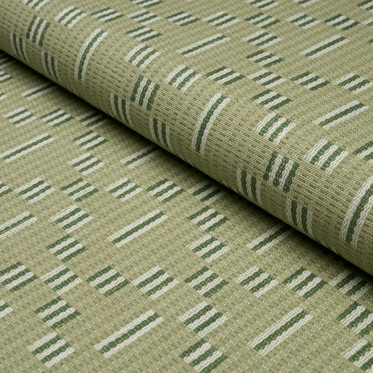 Austin fabric in Green color - pattern number 87140 - by Schumacher in the Woven Essentials collection