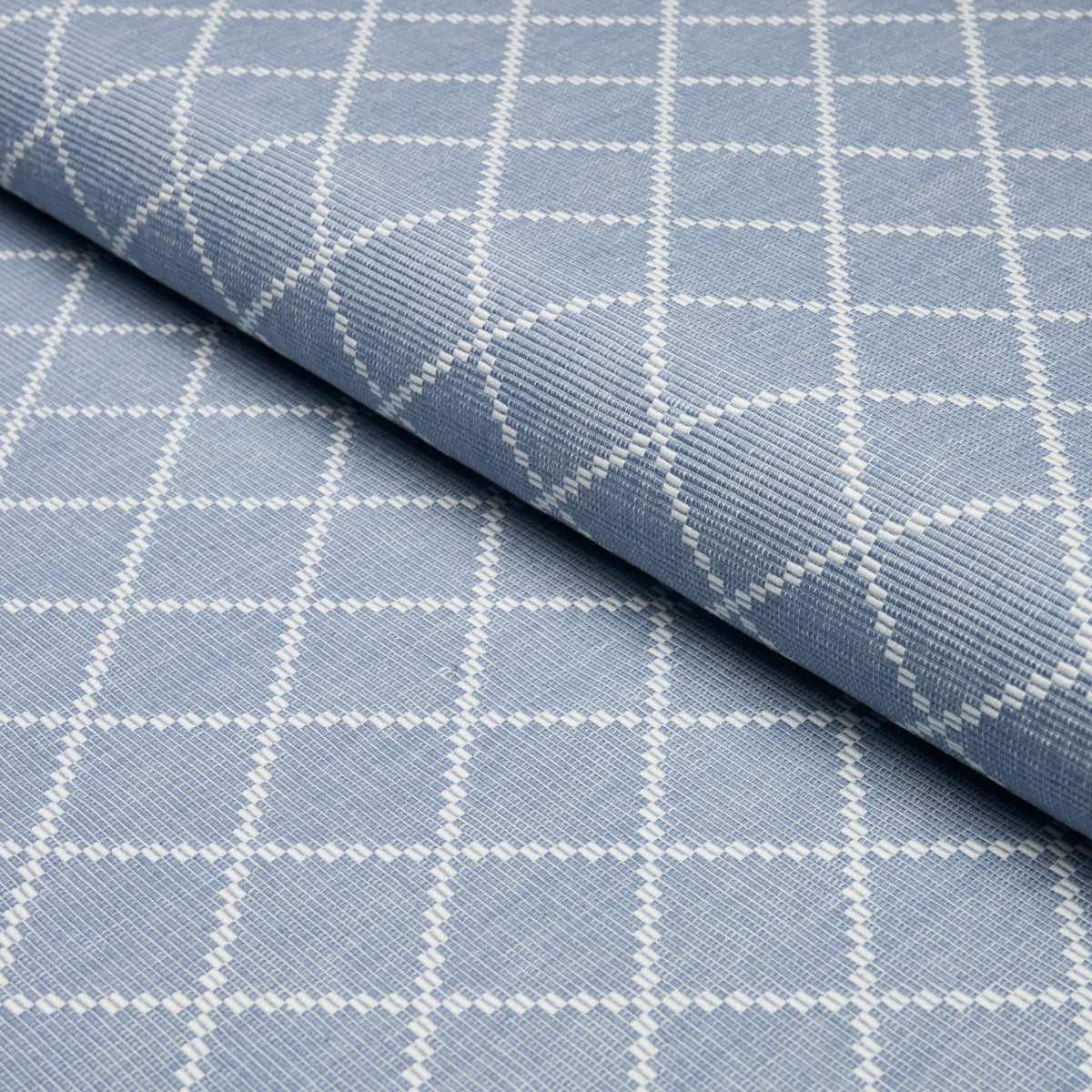 Liam fabric in Denim color - pattern number 87173 - by Schumacher in the Woven Essentials collection