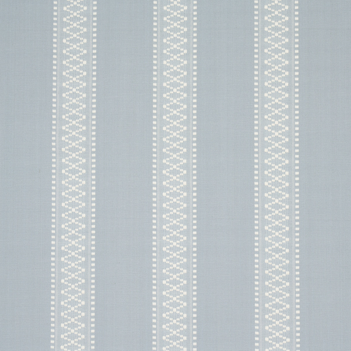 Shannon Stripe fabric in Sky color - pattern number 87200 - by Schumacher in the Woven Essentials collection