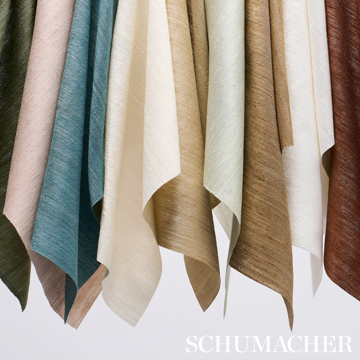 Masara Handwoven Silk fabric in Pearl color - pattern number 87224 - by Schumacher in the Perfect Basics: Silks collection