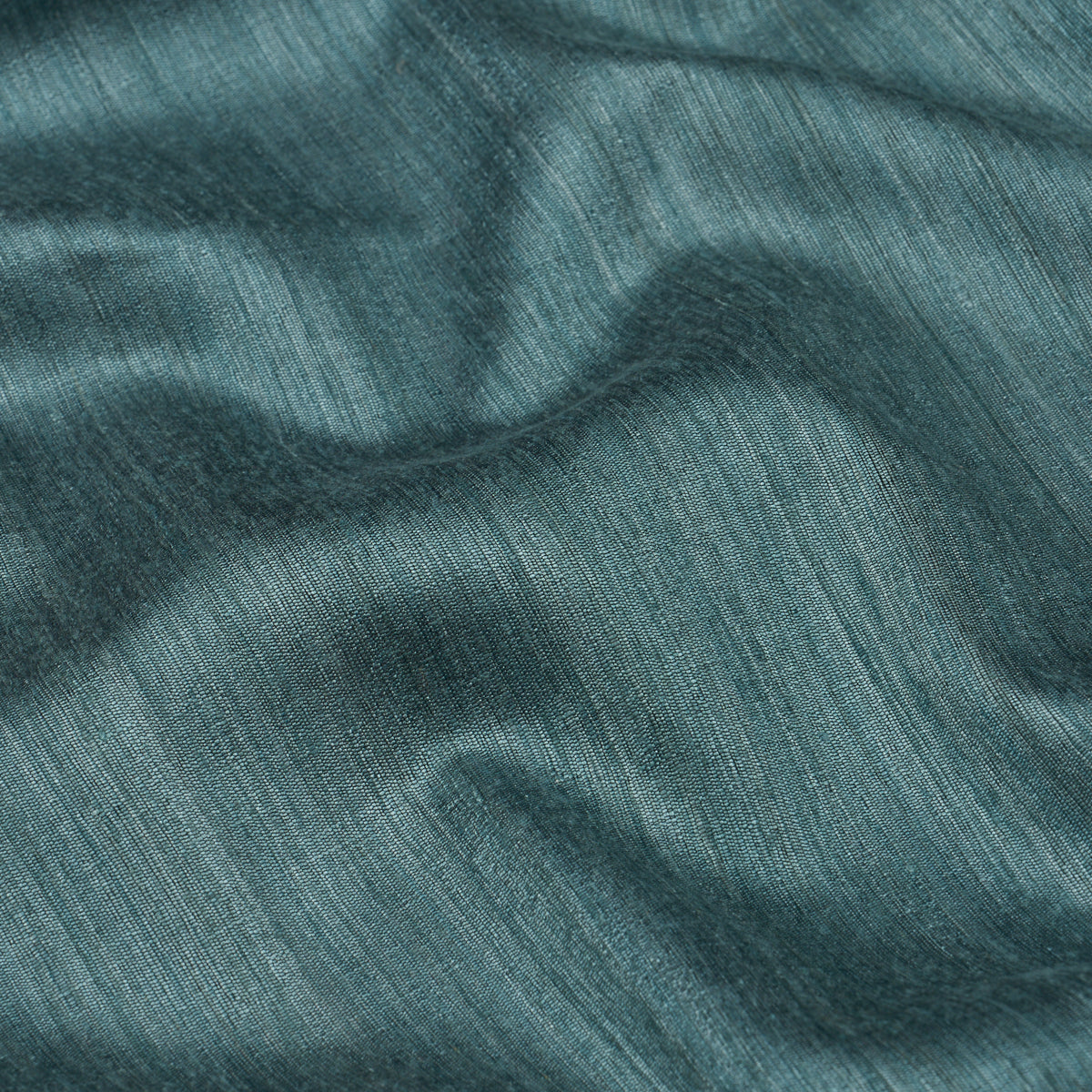 Masara Handwoven Silk fabric in Petrol color - pattern number 87226 - by Schumacher in the Perfect Basics: Silks collection