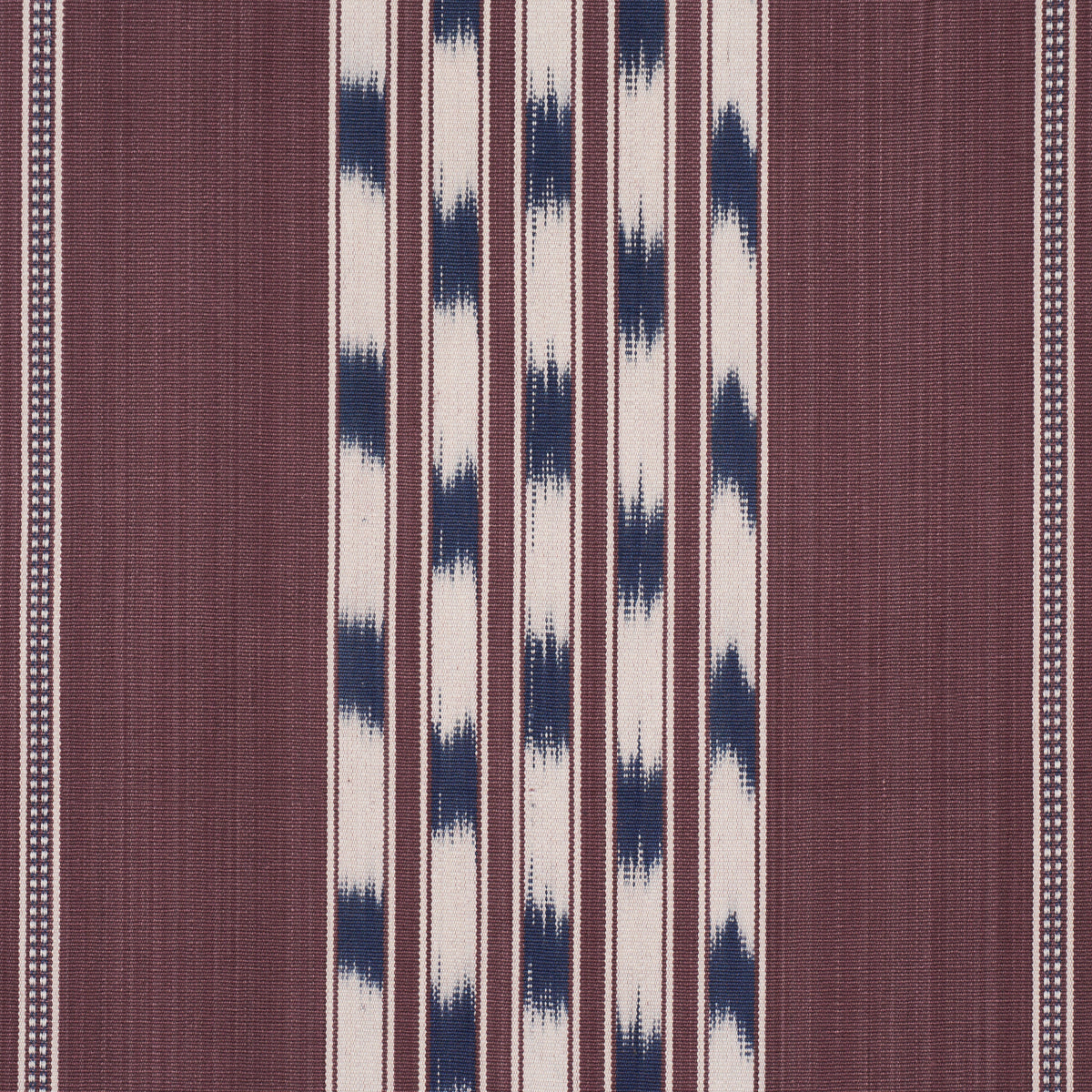 Deja Stripe fabric in Bordeaux color - pattern number 87240 - by Schumacher in the Bohemia collection