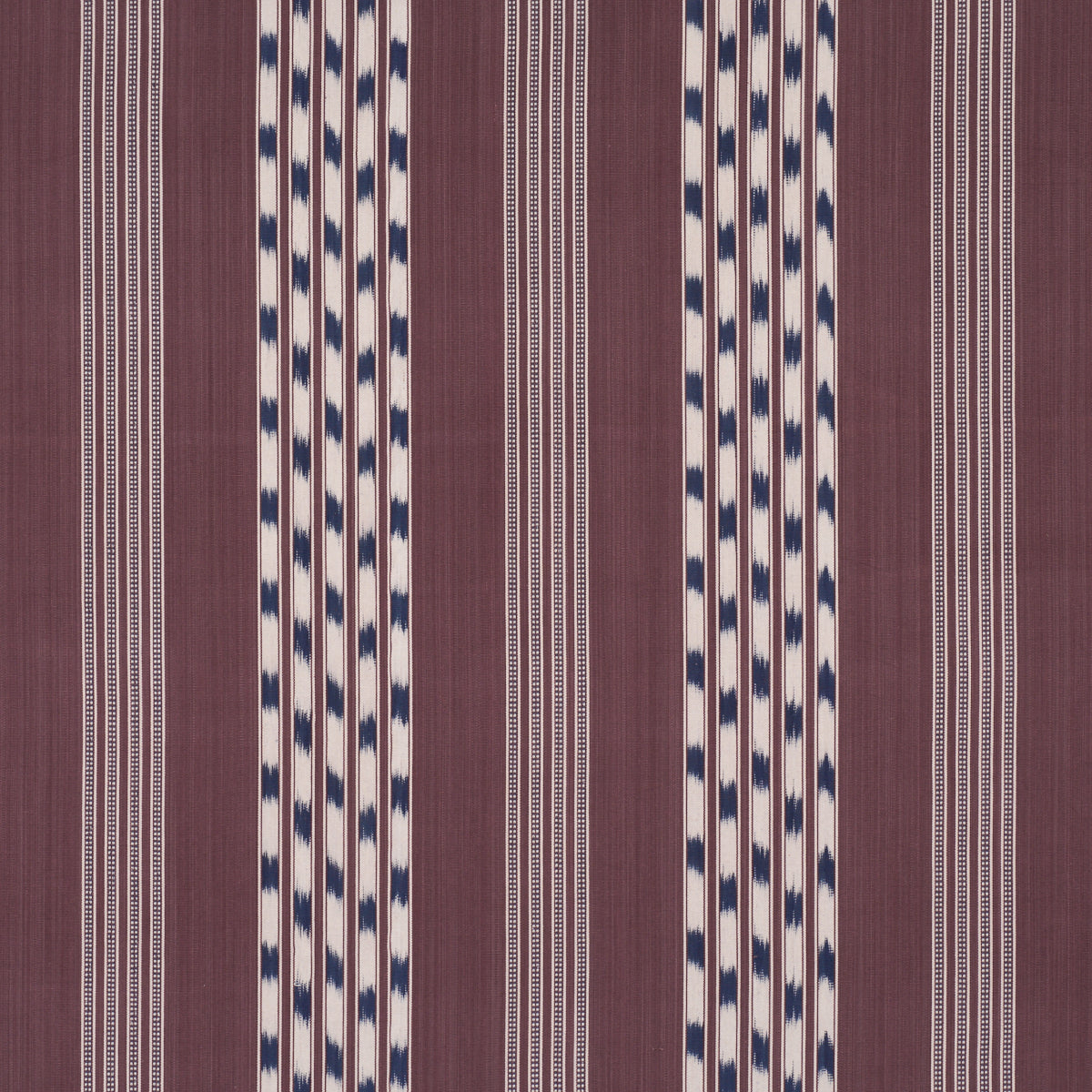Deja Stripe fabric in Bordeaux color - pattern number 87240 - by Schumacher in the Bohemia collection