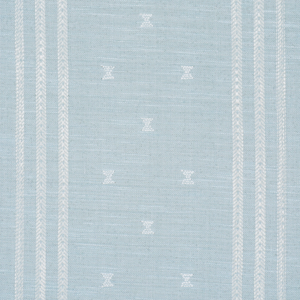 Imara Stripe fabric in Sky color - pattern number 87250 - by Schumacher in the Bohemia collection