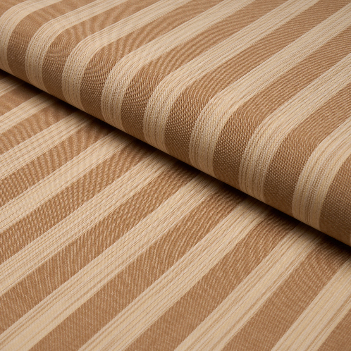 Jonah Stripe fabric in Ochre color - pattern number 87261 - by Schumacher in the Bohemia collection