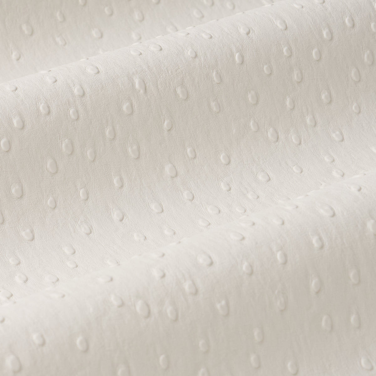 Ostrich Vegan Leather fabric in ivory color - pattern number 87280 - by Schumacher in the Perfect Basics: Vegan Leather &amp; Suede collection